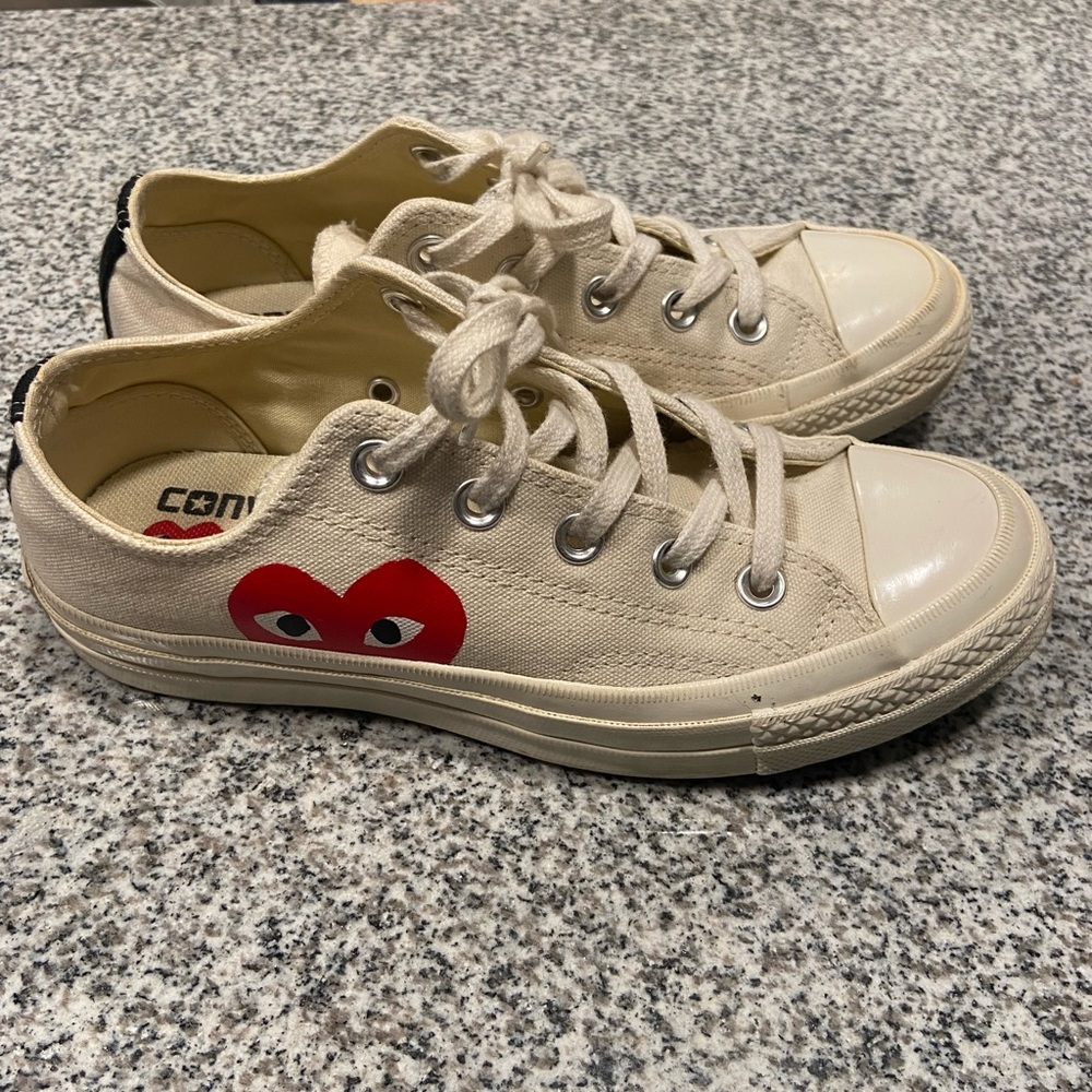 Comme des Garcones x Converse White Sneakers